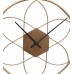 Round Stripes Gold Wall Clock
